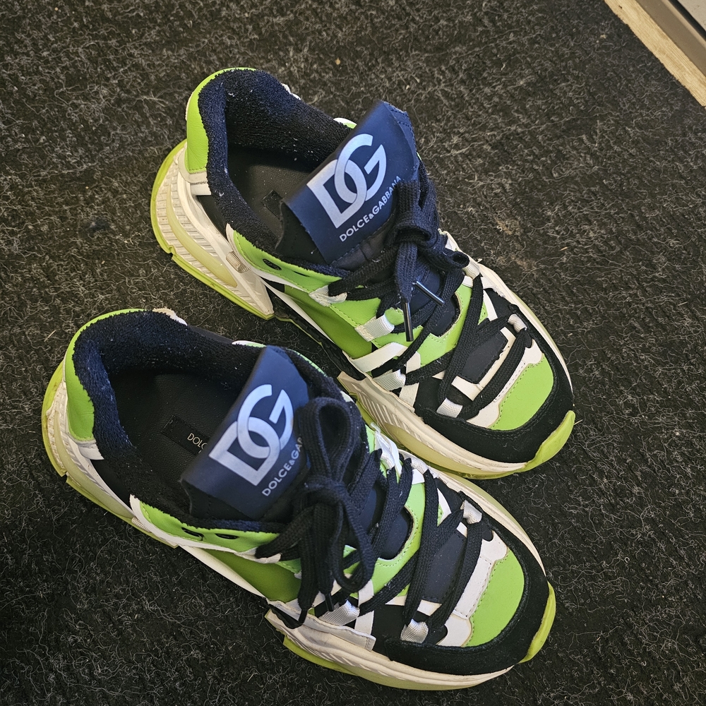 Dolce & Gabbana Green and Black Sneakers